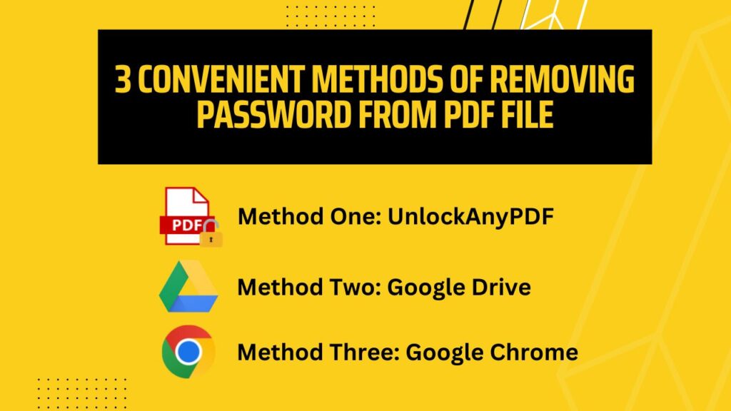 3 Methods to Remove Password from PDF