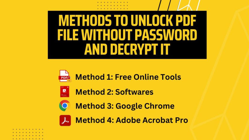 Ways to Unlock PDF and Decrypt It