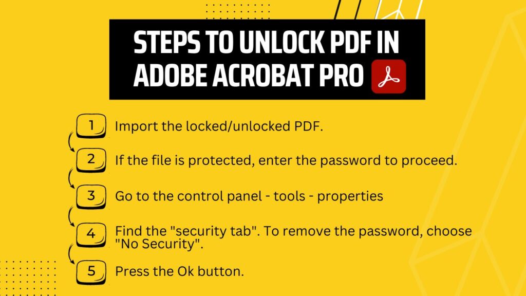 Unlock PDF using Adobe Acrobat Pro