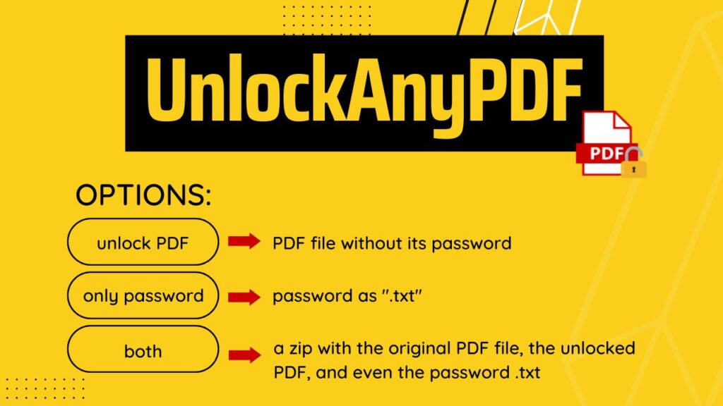 UnlockAnyPDF Options