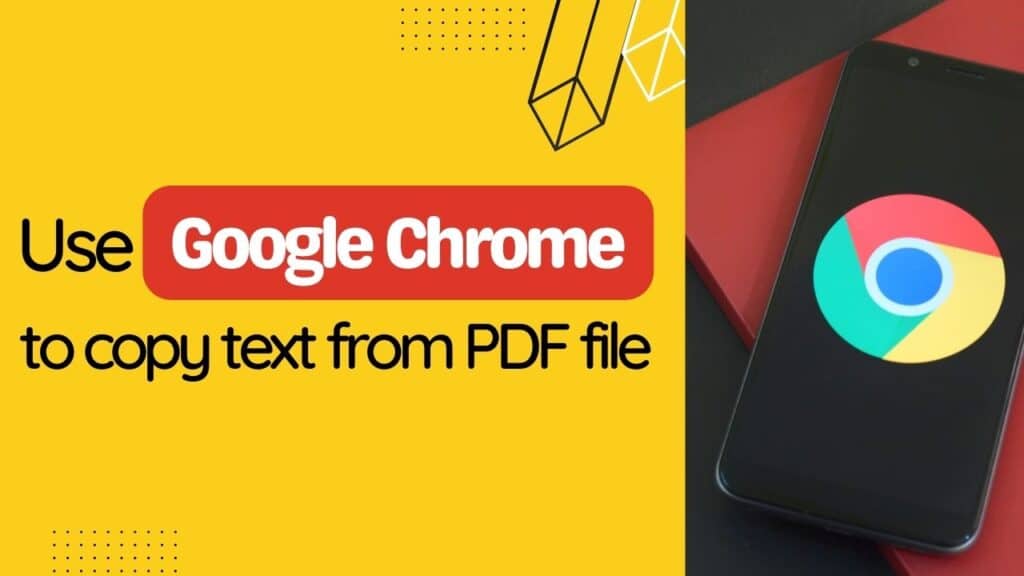 Copy Text from PDF file using Google Chrome