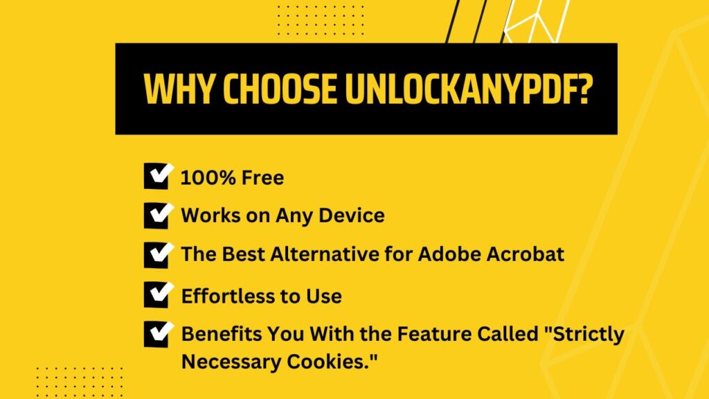 UnlockAnyPDF is 100% free and The Best Alternative for Adobe Acrobat