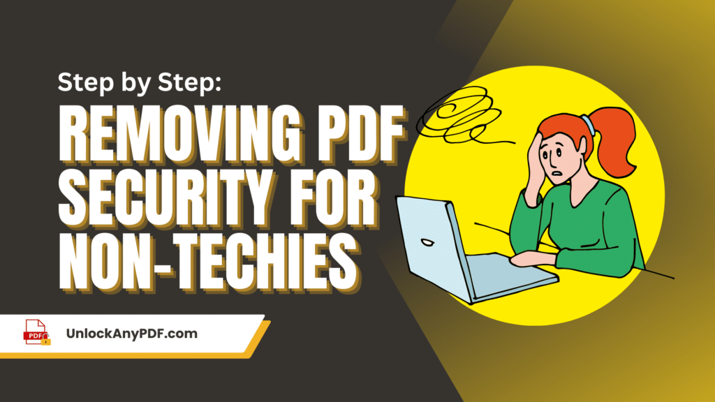 Removing PDF Security for non-techies